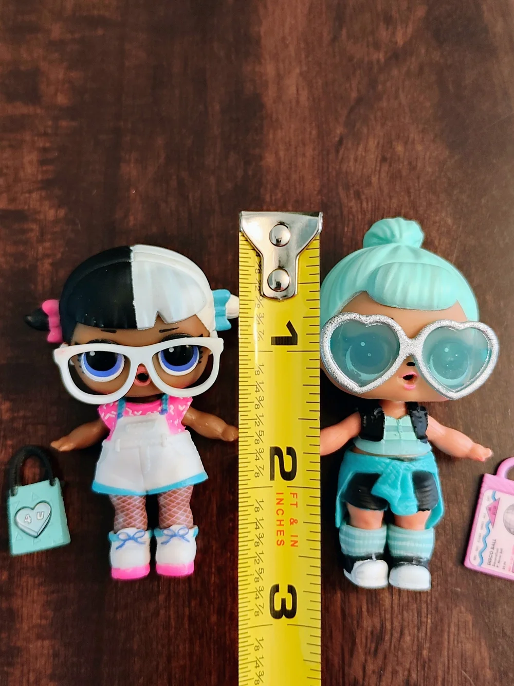 L.O.L. Surprise! Kids Fashion Doll Set with Aqua and Black/White Dolls